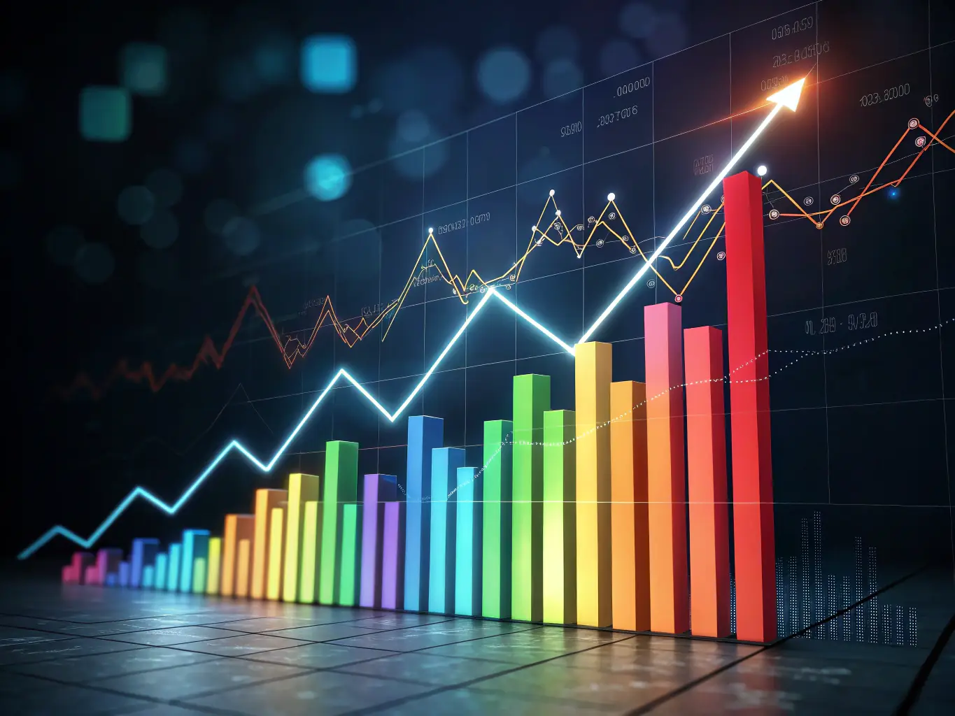 A graph showing increased sales and revenue growth, highlighting the potential for increased sales through Sezzle's discount card program.